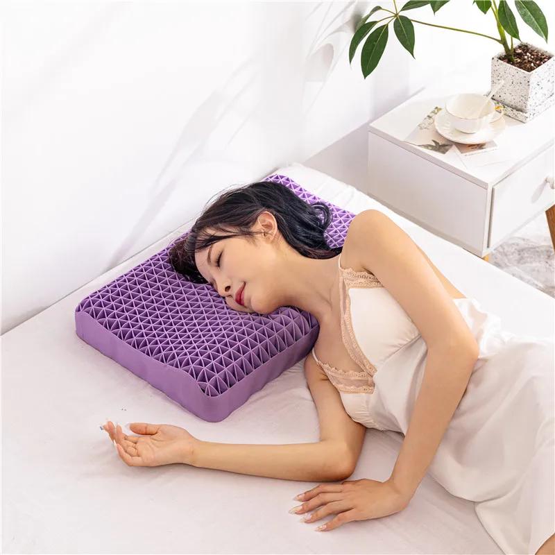 Pectin Pillow Memory TPE Pillow Neck Message Pillows High Orthopedic Shoulder Pain Protection Cervical Almohadas Para Dormir
