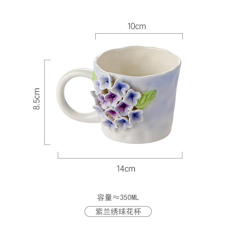 

Авторские права Макарон Цветочная чашка Ручная щепотка Цветочная чашка для воды Чашка Ветра Студенческая керамическая чашка Завтрак в офисе 301-400ml