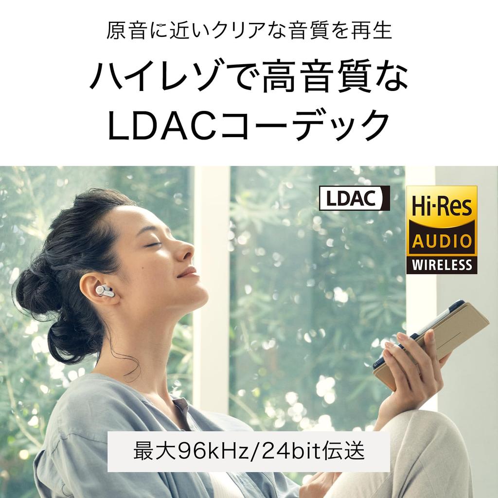 Audio-Technica ATH-TWX7 Wireless Earbuds, Bluetooth, Noise Cancelling, Approximately 20 Hours of Playback, Enhanced Call Quality, Multi-Point