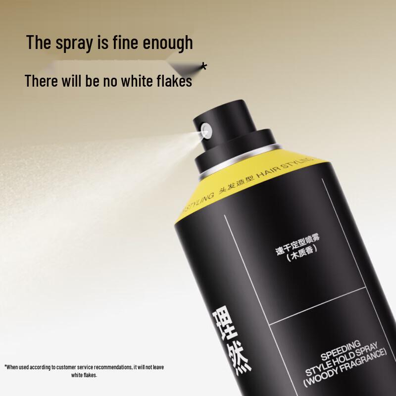 Liran Men's Quick-Dry Strong Hold Styling Hair Spray
