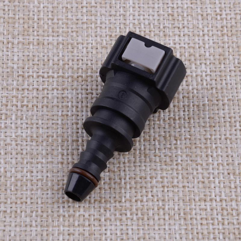 2Pcs Car Fuel Line Hose Pipe Quick Connectors Straight Push-On Single Barb for 3/8" to 5/16" ID Nylon Tubing Accessories