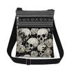 1PC Skeleton Print Tote Bags Women Shoulder Handbags Postman Package 6915