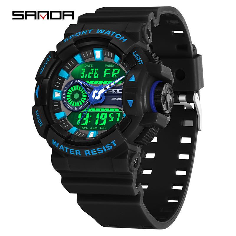 Sanda Unisex Luminous Sports Watch: Trendy, Waterproof, and Ideal for High School Students