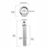 1/5Pcs M6x70mm Expansion Anchor Eyebolt Stainless Steel Ceiling Hook Bolt Screw  Concrete Brick Wall