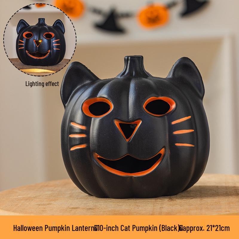 Luminous White Pumpkin Lantern: Large Halloween Decoration for Shopping Malls & Theme Events