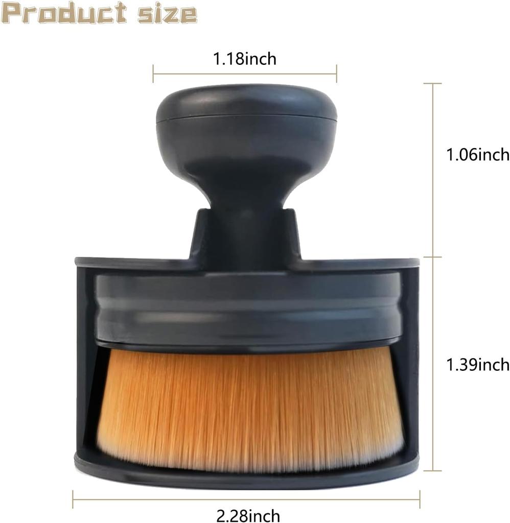 High Density Soft Detailing Brush Car Cleaning Brush Seal Design with Cover Car Cleaning Accessories Auto Detail Brush Portable