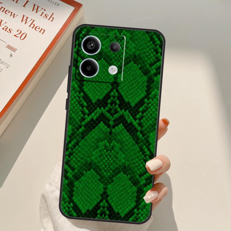 

Чехол-имитация змеиной кожи Python для Xiaomi Redmi Note 13 14 9 10 12 11 15 Pro Plus Чехол для Redmi 15 C 12C 13C 14C 10C Redmi 15 5G