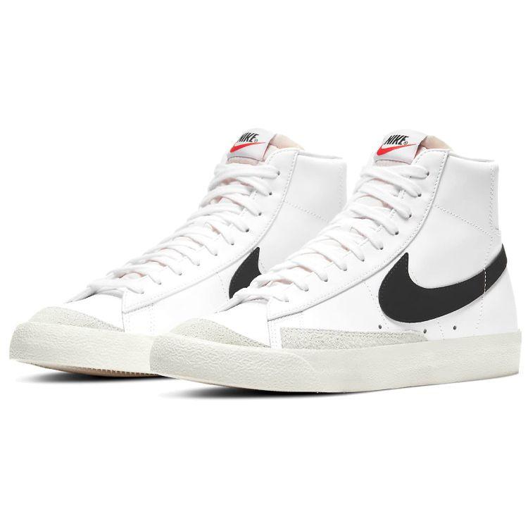 Nike Blazer Mid 77 Vintage White Black Unisex Sneakers BQ6806-100