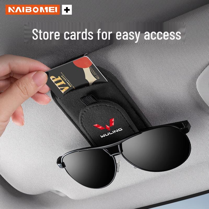 Compatible Sunglasses Clips and Interior Storage for Wuling Hongguang, Rongguang, Kaijie, Xingchen, Xingchi, and Bingo Cars
