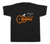 New Unisexs Cotton Tshirt Print Peace Music Guitar Funny Stylish Graphic Design