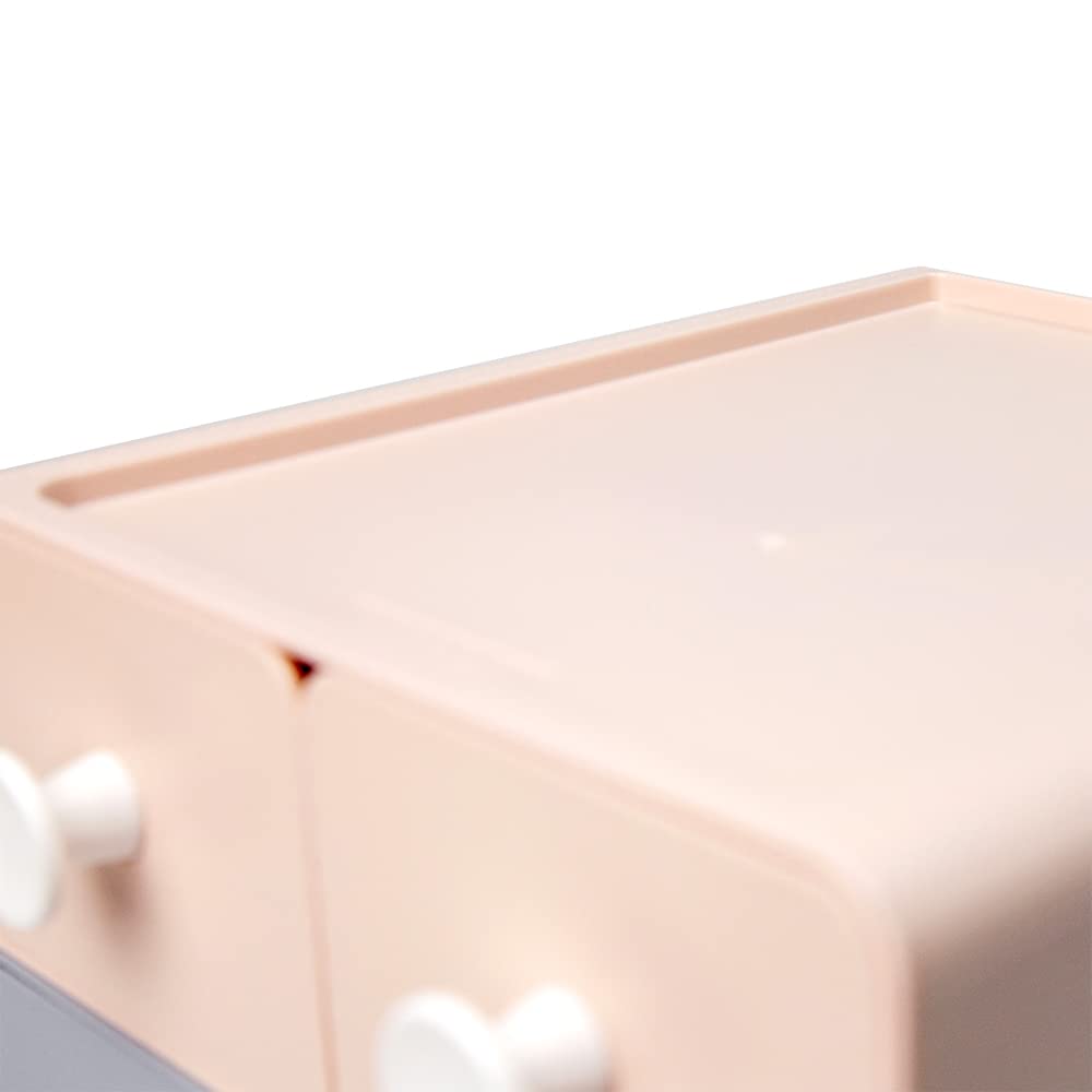 livinbox Desk Trinket Desk Desktop Storage Desktop Trinket Medicine Office Stationery Small Item Stackable and Box, Drawer, Two-Tier Organizer, Box,