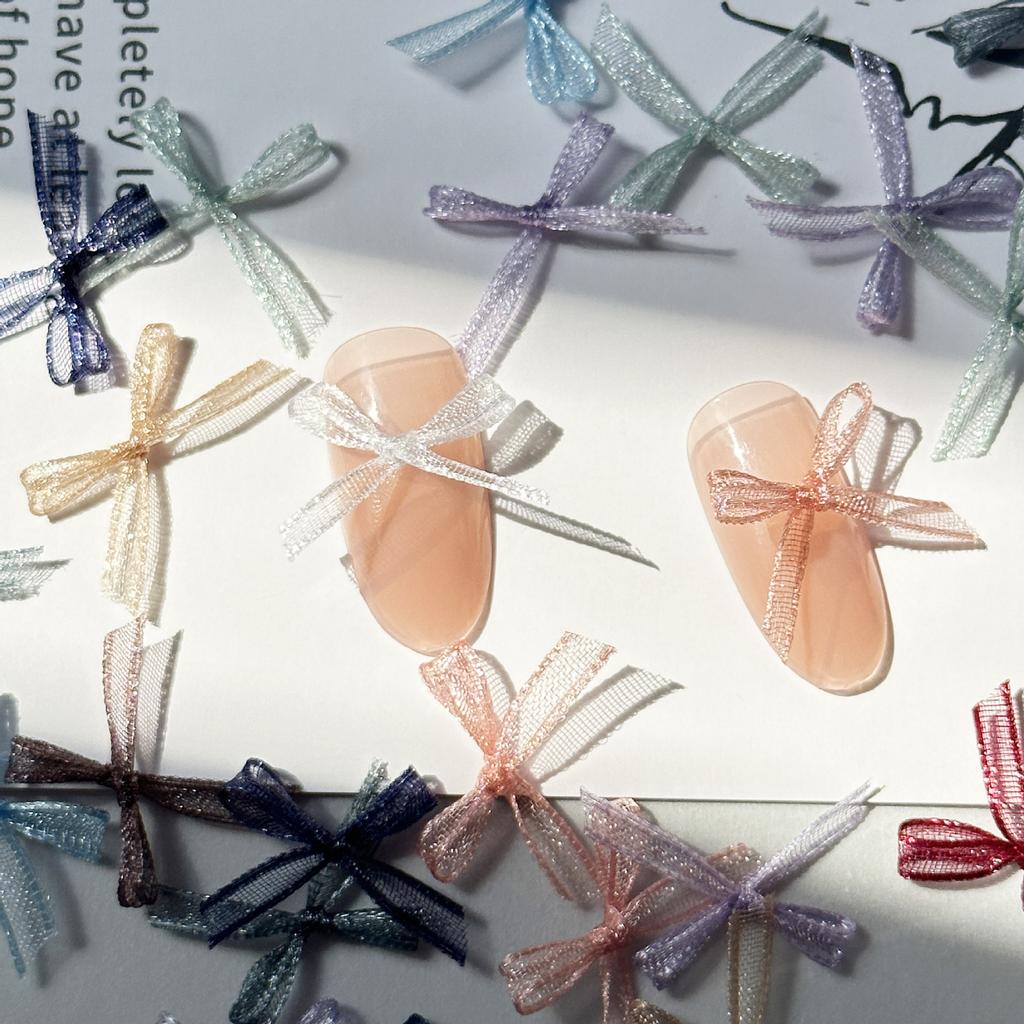 Eugen Yarn Bow Nail Art Jewelry Lace Fabric Fairy Wind Wear Nail Nail Accessories