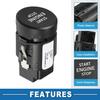 Push Button Starter Switch No.5ED905217 Engine Start Stop Switch Button for Skoda Karoq 2018-2021 Black