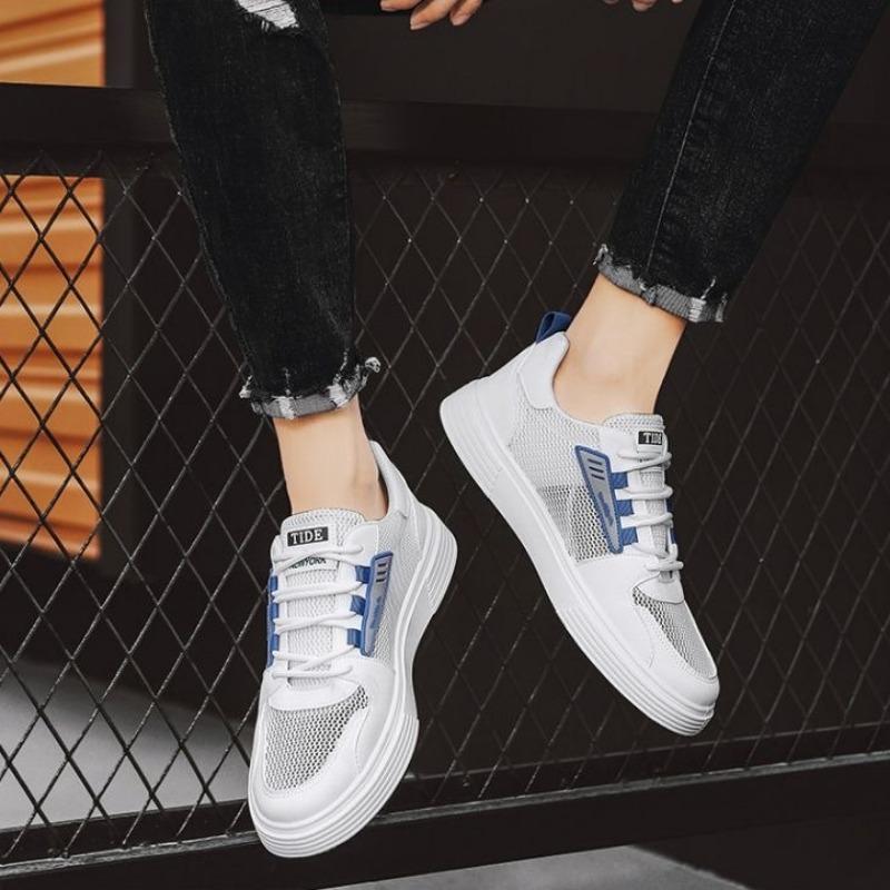 Fashion 2024 Summer Men Casual Sneakers Outdoor Breathable Comfortable Air Cushion Running Shoes Student Boards Shoes Hot Sale Versatile