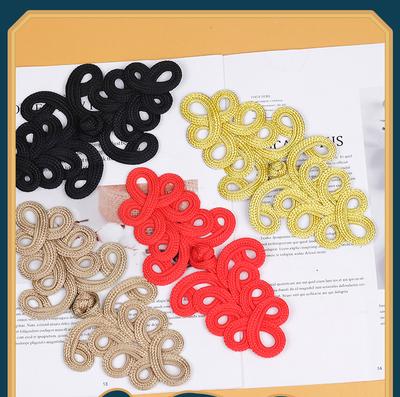 Large Handmade Chinese Knot Button Frog Closure Fastener for Cheongsam DIY Sewing Crafts Wedding Card Invitation