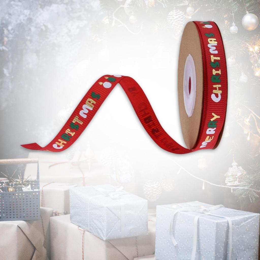Christmas Ribbon Patterned Wrapping Ribbon, Decorative Accessory, DIY