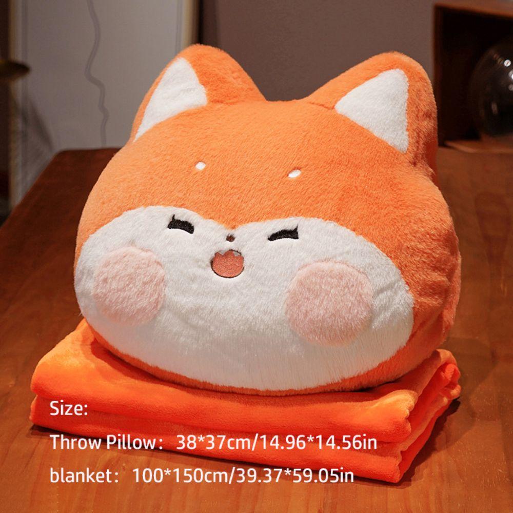 Thickened Cartoon Animal Pillow Hand Insertion Type Nap Pillow Throw Pillow Blanket Summer Winter