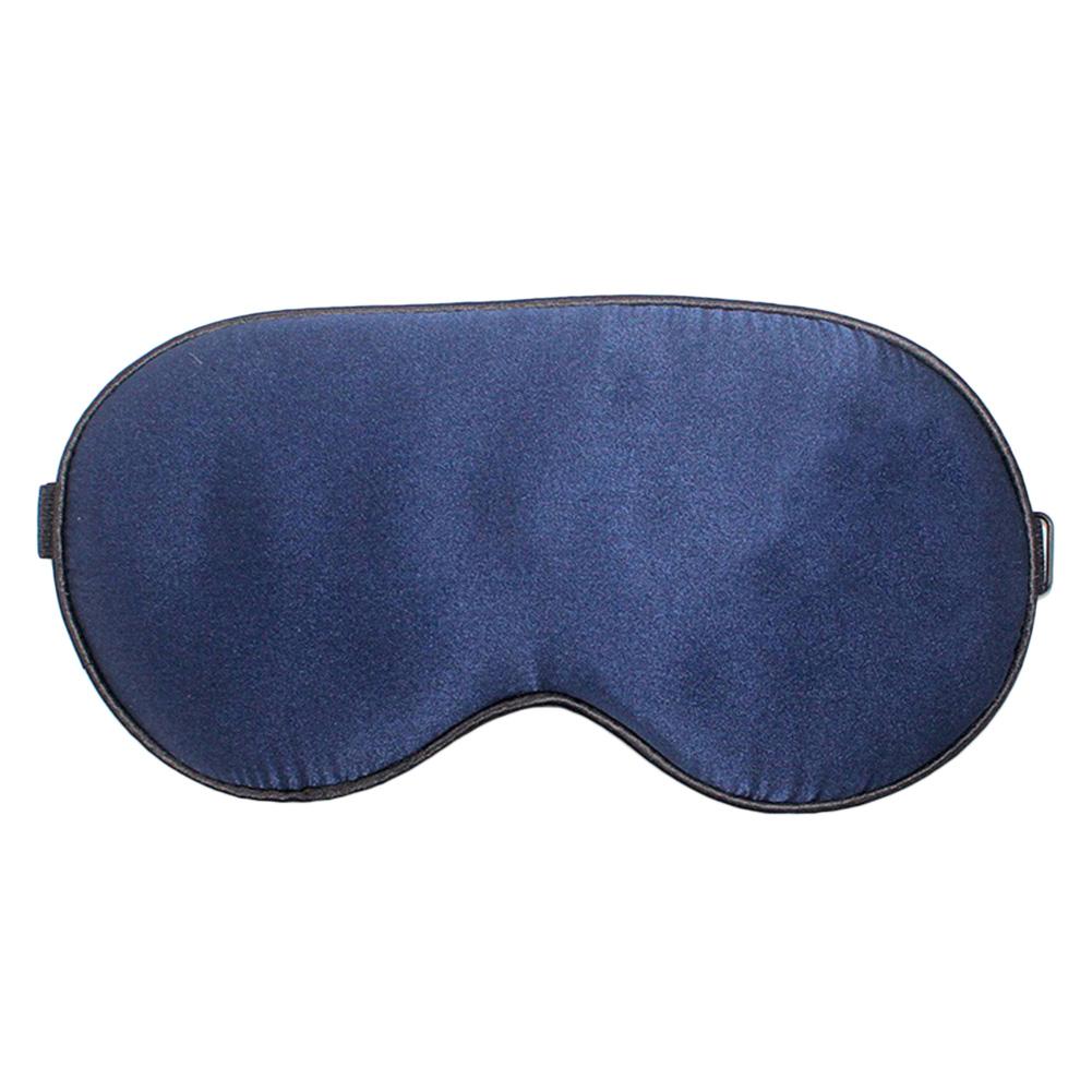 Natural Silk Sleeping Eye-Shade Elastic Blindfold Comfortable Eye Cover for Travel Nap Shift Work