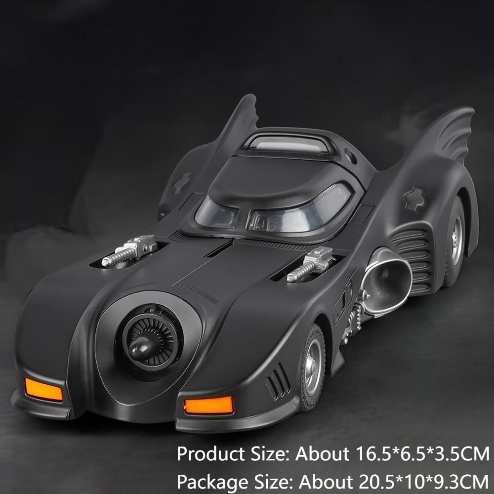 

1:32 Scale Batmobile Car Model Toy Sound Light Shock Absorption Vehicle Alloy Diecast Pull Back Cars Toys Kids Holiday Gifts