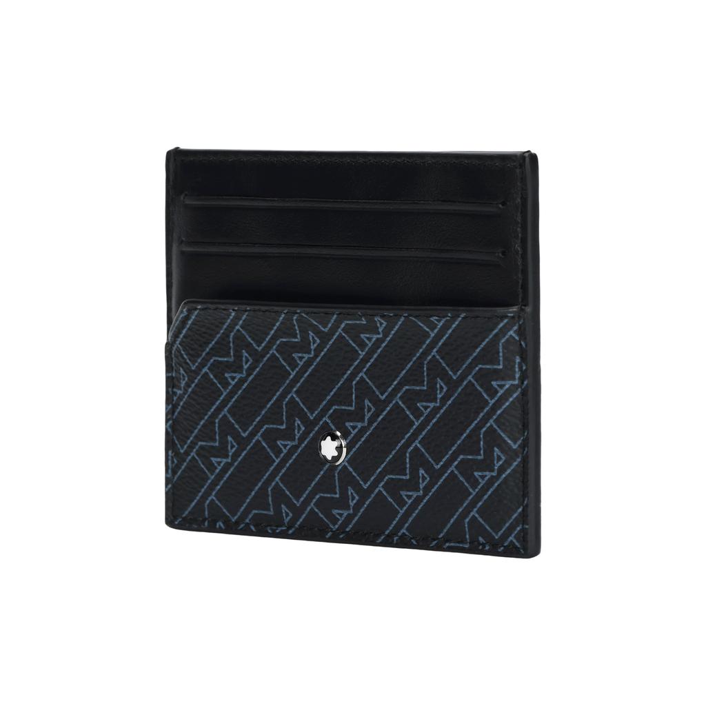Montblanc M Gram 4810 M Print PVC Card Holder Men Accessories Blue Black 127443