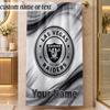 Beach TowelLas Vegas Raiders Custom Name Text Personalized Soft Towel for Beach Pool Indoor Home Decor Gift