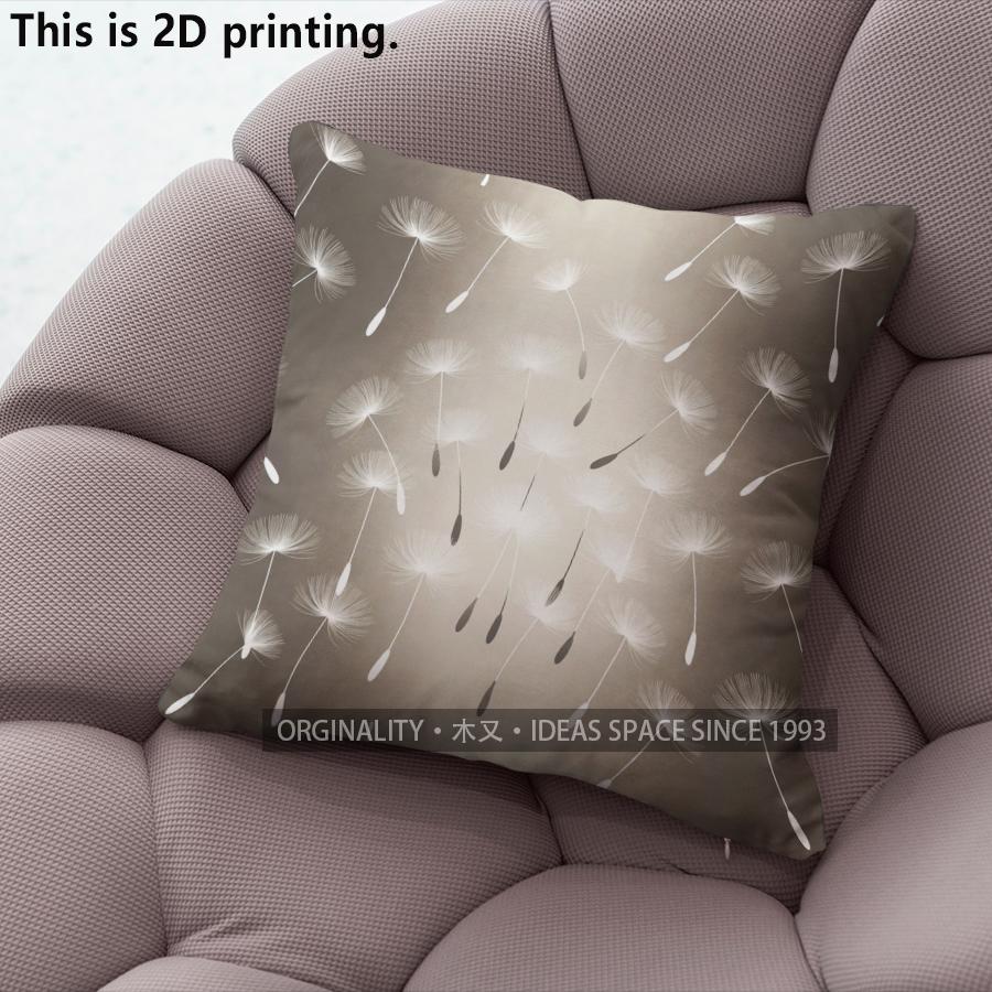 Dandelion Print Throw Pillow Covers Pattern Cushion Cover Suitable For Sofa Bedroom Car Pillow Cover