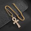 Ankh Key Hip-hop Men's and Women's Trendy Ankh Cross Pendant Necklace