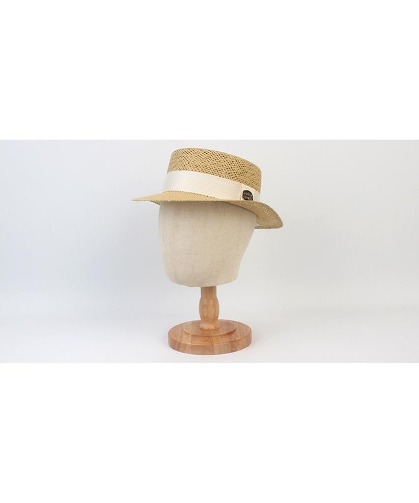Yunibeosyeolkemiseuteuli Ivory Line Beige Short Panama Hat