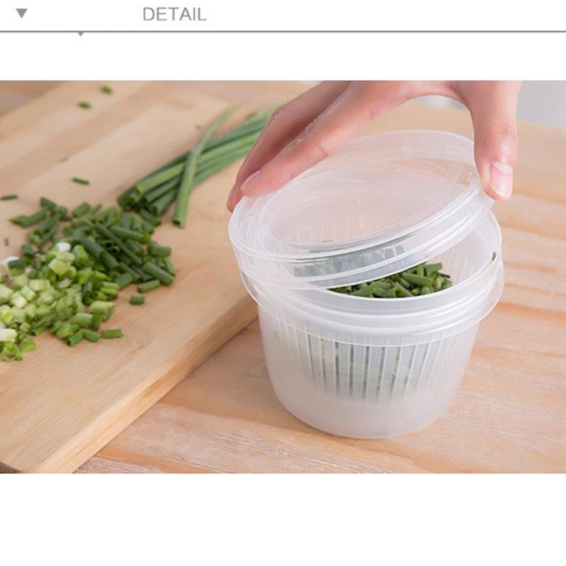 Mini Runde Aufbewahrungsbox Für Zwiebeln Obst Ingwer Knoblauch Lebensmittel Frischebox Organizer