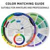 Rueda de Colores Creativa, Guía de Aprendizaje para Mezclar Pinturas, Herramienta de Enseñanza para Clases de Arte de Maquillaje, Pintura, Tatuaje, Tablero de Mezcla de Colores