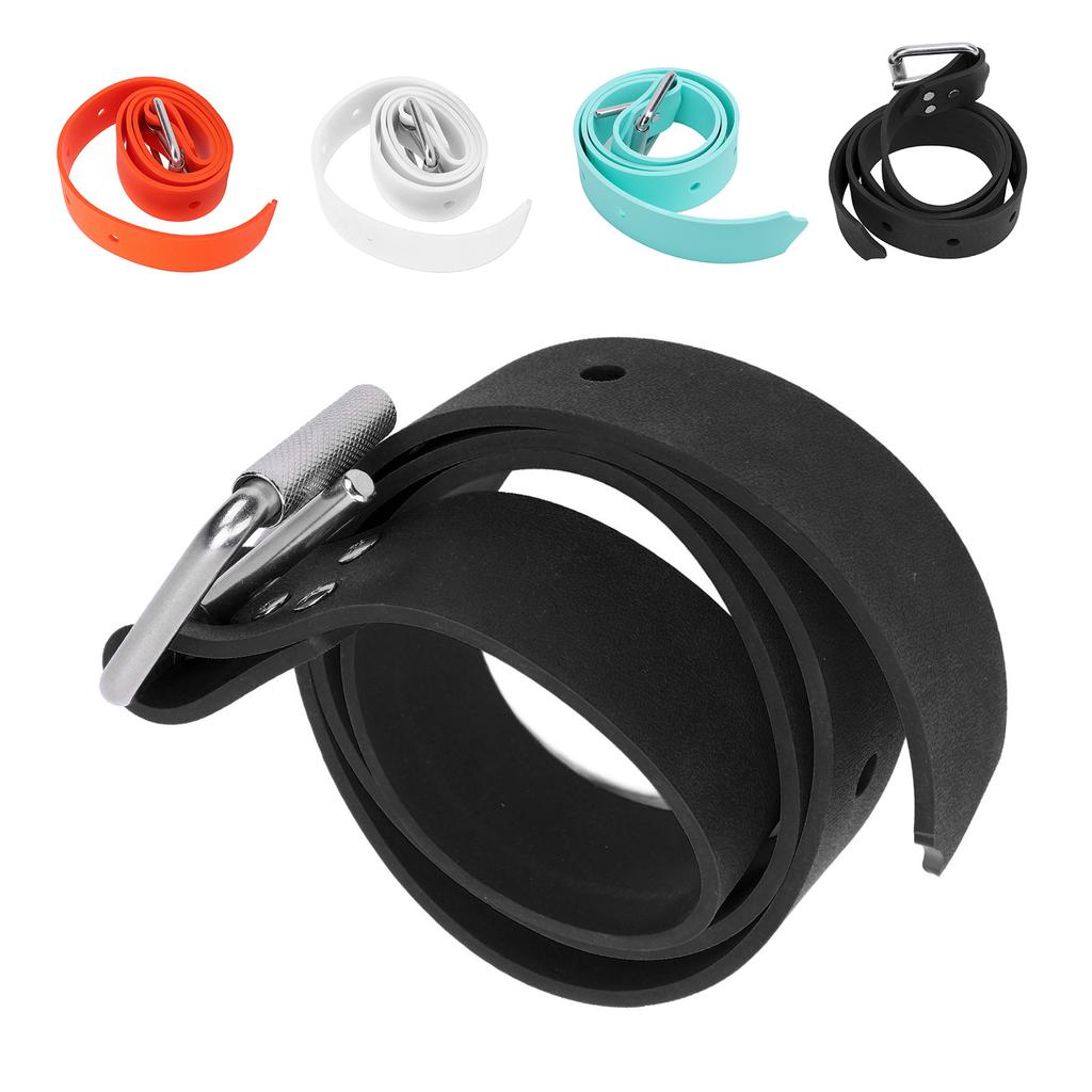 Diving Weight Belt Adjustable Silicone Freediving Weight Belt with Quick Release Buckle for Scuba Di