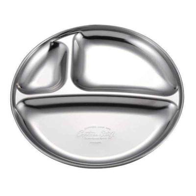 Pearl Kinzoku Pearl Uw 2024 [outdoor Tableware Dish 19cm Divider Plate Stainless Captain Stag Captain Stag]