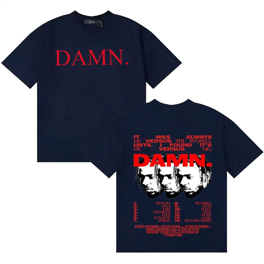 Rapper Kendrick Lamar Album Music Tshirts Unisexs Clothing Retro Oversized Tshirt Crewneck Pop Short Sleeve Tee Shirt Streetwear
