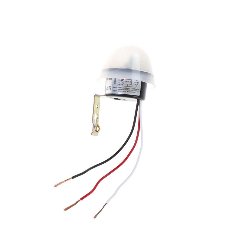 DC//AC 220V Auto On Off Light Switch Photo Control Sensor 50-60Hz 10A RainproofFO