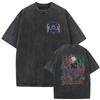 Gewaschenes Vintage Monster Hunter Nargacuga Spiel 2026 T-Shirts Herren Gothic Kleidung Mode T-Shirt Lässige Baumwolle Kurzarm T-Shirts