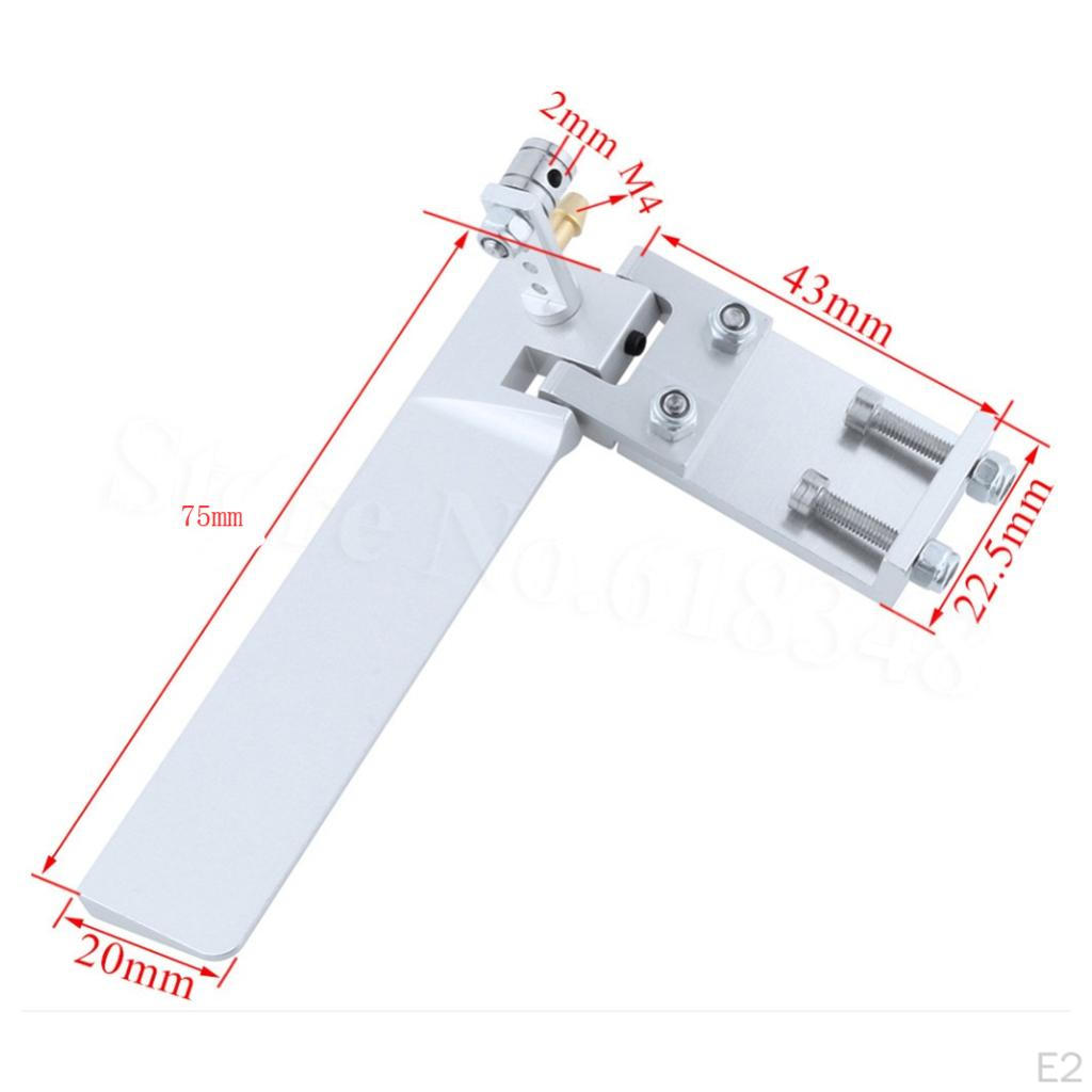 75mm Long Metal Water Absorbing Steering Rudder With RC Boat