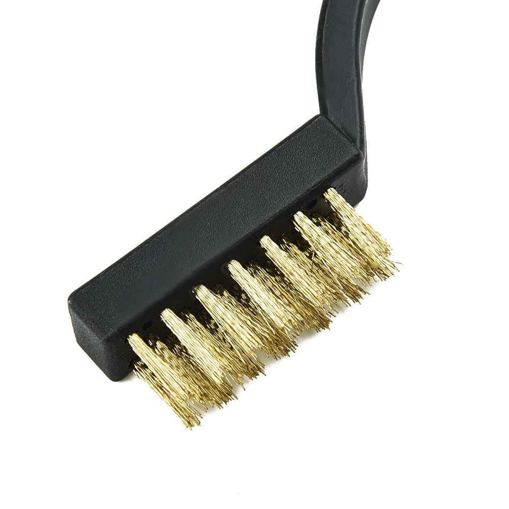 Brass Cleaning Brush Cleaning Brush 12 Pcs Cleaner DIY Metal Mini Small Steel 12 Pcs Burring Polishing Removal