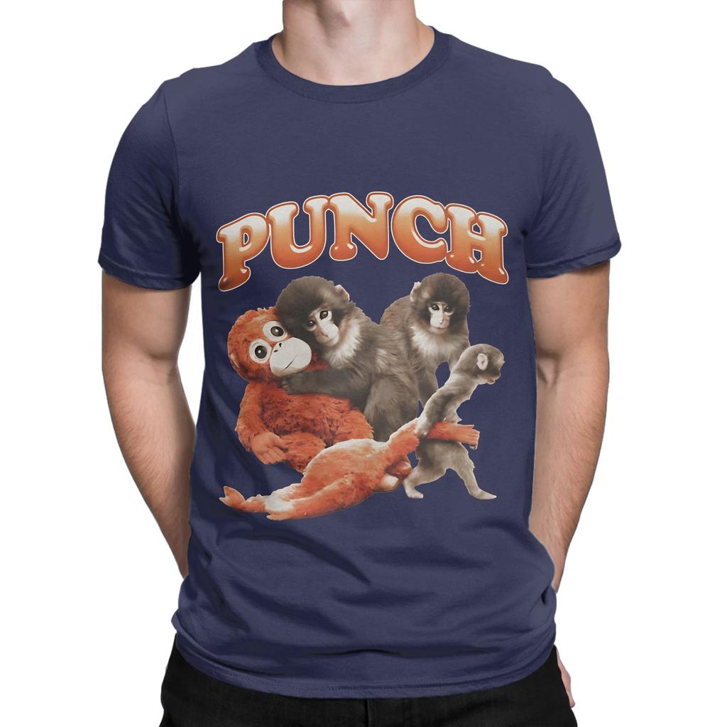 Punch Monkey More Hung Novelty 100 Cotton TShirt Bib Punch The Monkey Tops Tees For Unisex