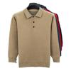 Men's Autumn/Winter Business Casual Loose Knit Sweater with Thickened Lapel