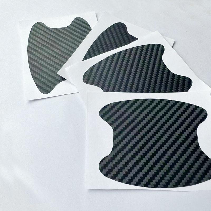 4 bucăți/set autocolant pentru ușa mașinii din fibră de carbon capac rezistent la zgârieturi Film de protecție pentru mânerul auto Accesorii auto pentru stilul exterior