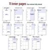 A4 Star Cartoon Card Storage Album: Transparent Loose-Leaf Album with Four and Six-Pocket Inner Pages