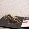 Abstract Metal Leopard Simulated Animal Ornaments Golden Leopard Cheetah Decorative Figurines Home Decoration Accessories