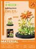 Blumen Steine Konstrukteur Set Mikro Bausteine Kinderspielzeug Erwachsener Partikel Baustein Mini Mädchen Geschenke Dekoration Haus