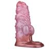 Silicone Penis Sleeve Condom Extender Soft Realistic Dildo Adult Sex Toy for Men Women Pegging Strap On