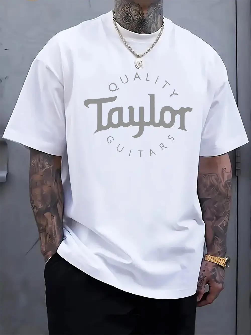 Black Graphic T-shirt - Casual Crew Neck XXXXL