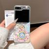 Korean Cute Puppy Phone Case For Samsung Z Flip 7 6 5 Cover Clear Cartoon Hard Cases for Galaxy Z Flip5 Flip6 Flip7 Kawaii Funda