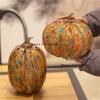 Glass Pumpkin Ornament Desktop Ornament Home Decoration Cartoon Pumpkin Shaped Ornament Halloween Decorations Glass Handicrafts