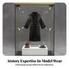 1/6 Scale Trench Coat Waist Belt Black Figure Outerwear