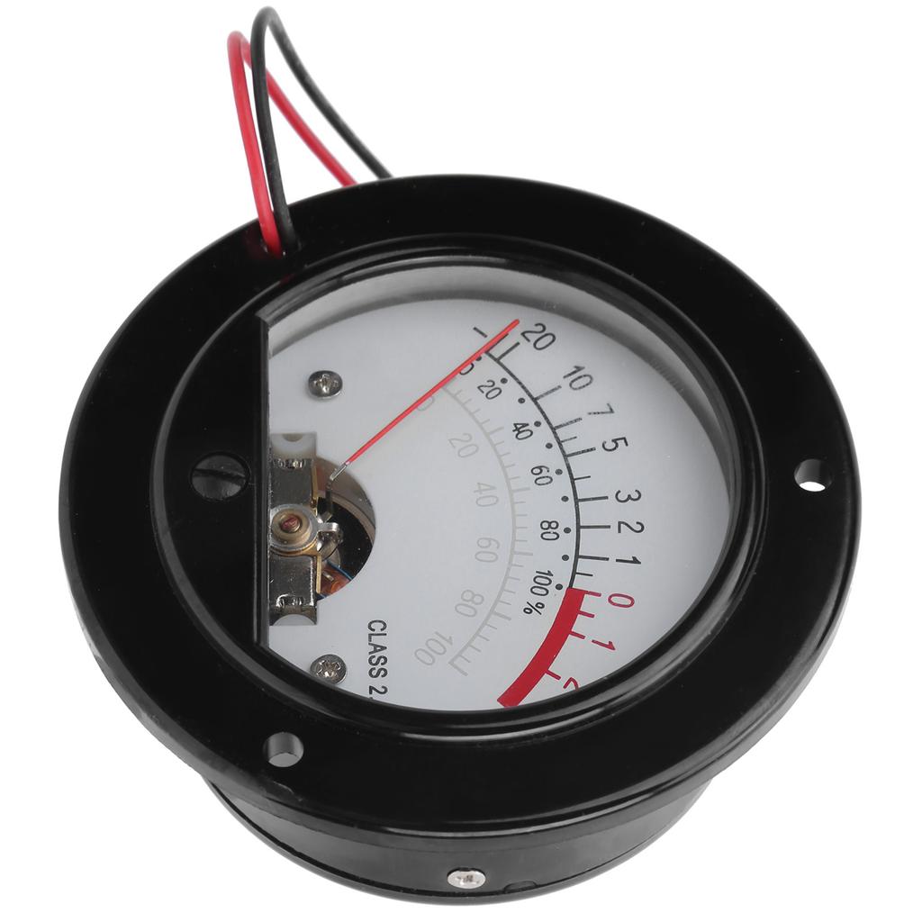 VU Meter Retro Pointer Dial Round Backlight VU Level Audio Meter Testing Equipment