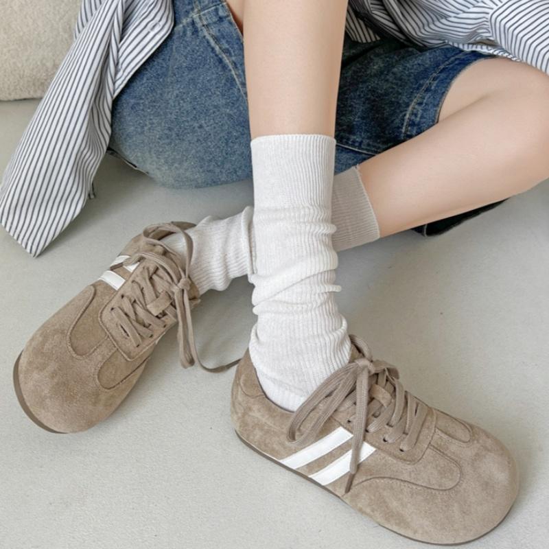 Fashion Casual Women Sneakers 2025 Popular Retro German Training Shoes Niche Comfortable Soft Soled Flat Shoes Versatile Single Shoes